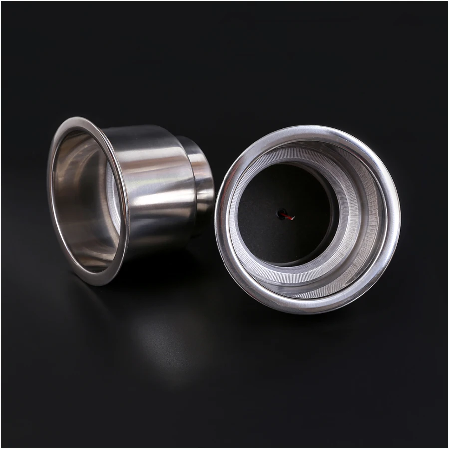 JEAZEA 2pcs 12V Blue 8 LED Car Truck RV Camper Marine Boat Recessed Stainless Steel Cup Drink Holder Accessories-5