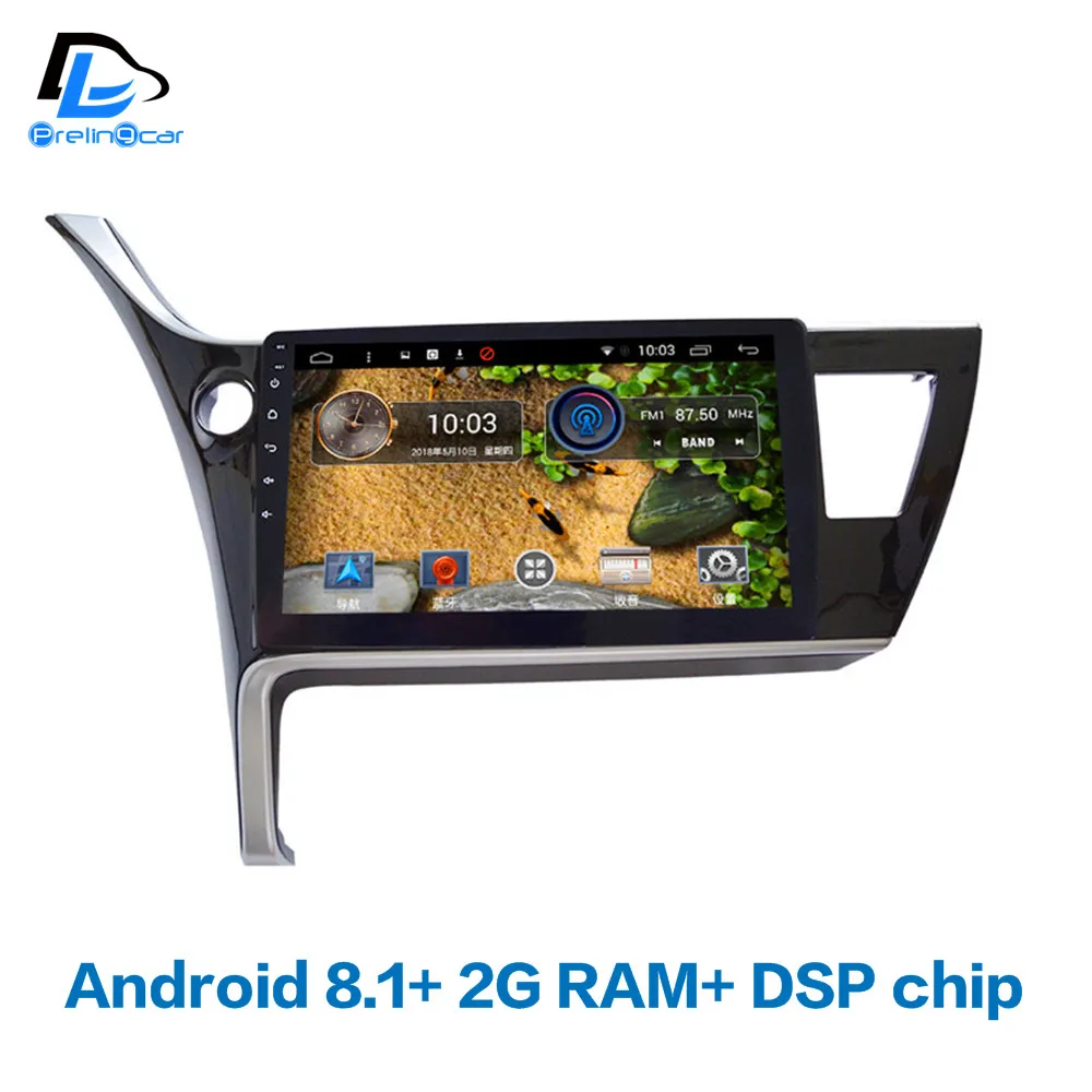 

4G LTE Android 7.1 car gps multimedia video radio player in dash for toyota Corolla 2017 year navigation stereo
