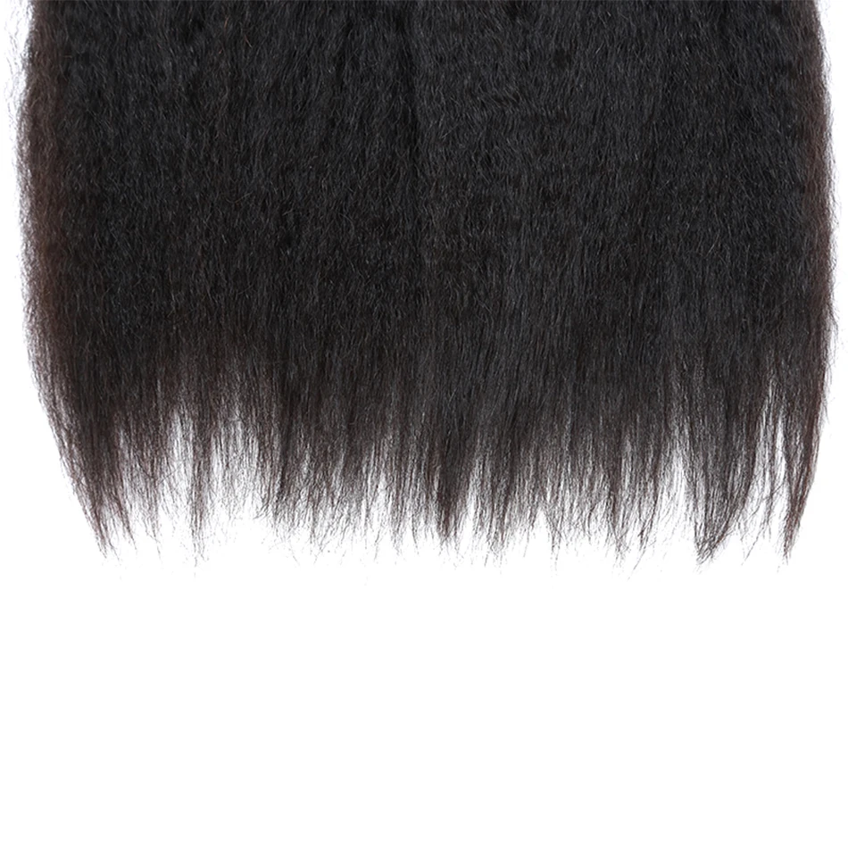 Бразильский странный прямые Человеческие волосы 3 Связки 100% Человеческие волосы Weave Связки Miss Cara не Волосы Remy Расширения могут быть