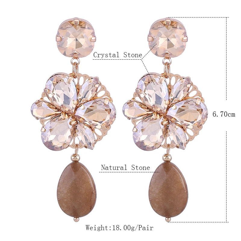EArrings for woman oorbellen Champagne Size