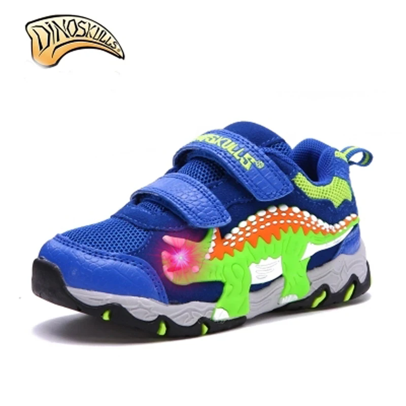 Dinoskulls kids sneakers brand lights for boys led shoes luminous 2017 Breathable sport shoes tenis infantil 3D dinosaur shoes Dinoskulls kids sneakers brand lights for boys led shoes luminous 2017 Breathable sport shoes tenis infantil 3D dinosaur shoes