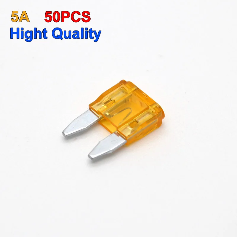 

Free Shipping Small Car Fuses Auto Fuse 5A Boat Motorcycle Blade(50 PCS/Lot)