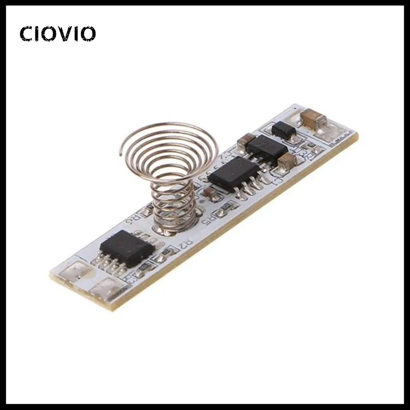 DC 12V Capacitive Touch Sensor Switch Coil Spring Switch LED Dimmer Control Switch 9-24V 30W3A for 