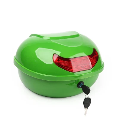Мотоциклетный чехол для багажа ABS багажный багажник замок для хранения задний ящик Moto Toolbox Предупреждение отражение летние сумки - Название цвета: apple green