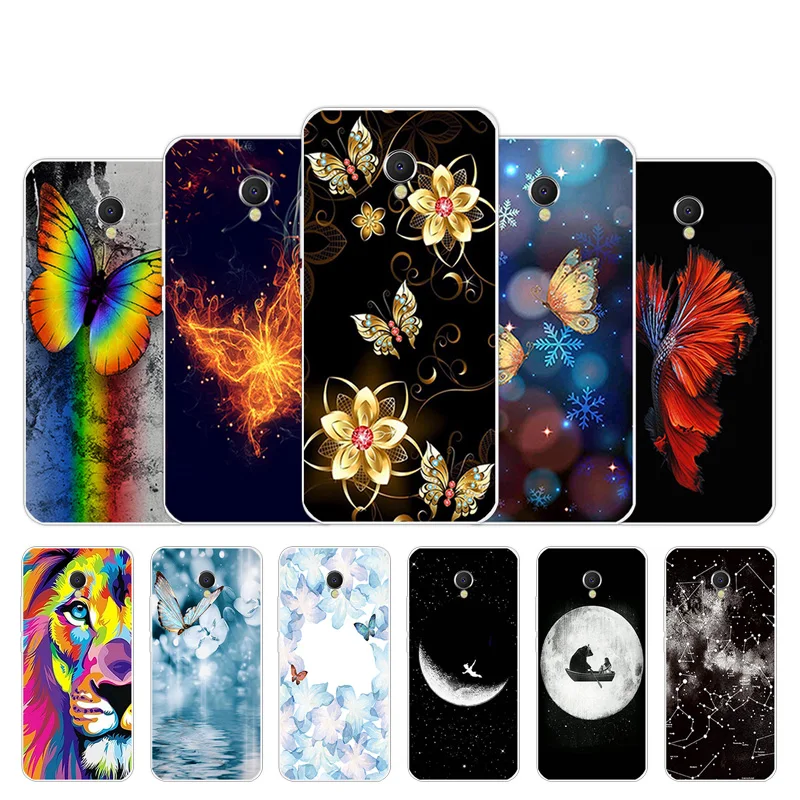 

For Meizu MX6 Case Soft Silicone TPU Butter Design Case For Meizu MX 6 5.5" Phone Back Black Matte Cover For Meizu mx 6 Bags
