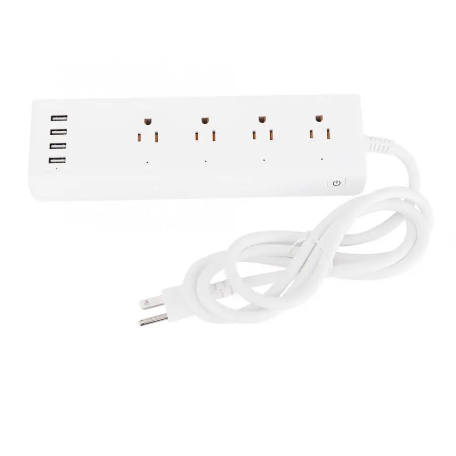 4 порта USB и штепсельные вилки стандарта США умная розетка с дистанционным