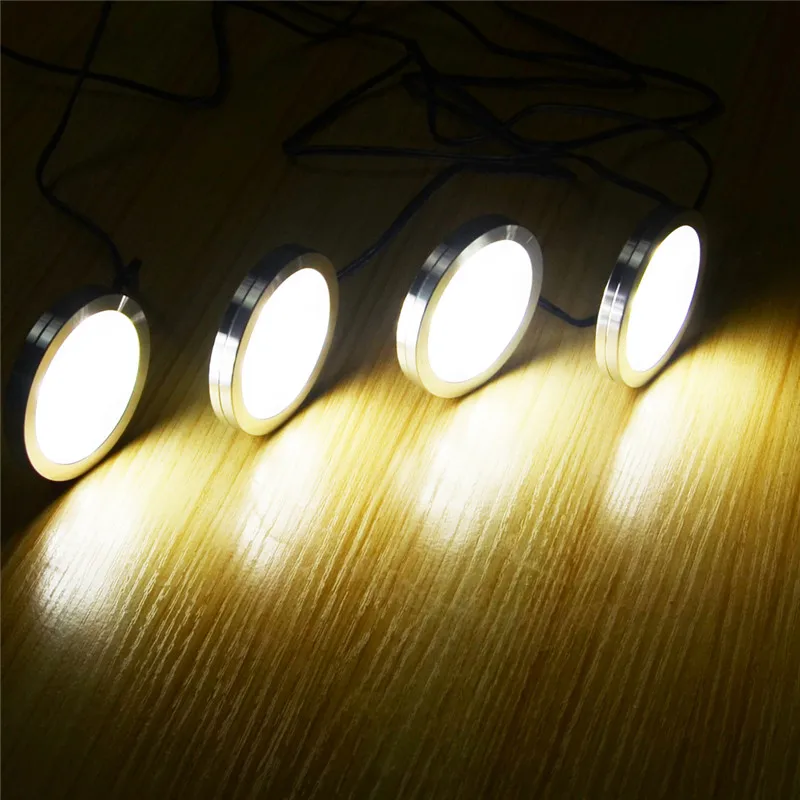  3/4/6/8 PCS Under Cabinet Lighting Remote Control Dimmable LED Light Kitchen Under Counter Showcase - 32964911907