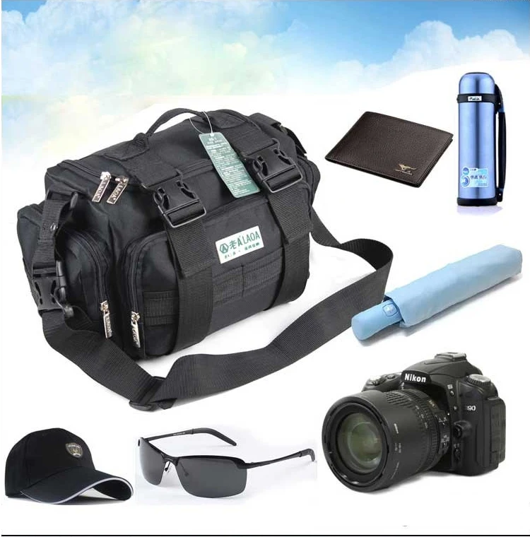 LAOA Electrician Bag 15 Inch Double Layers Thicken Top Wide Mouth Oxford Waterproof Wear-resisting Bag Tools Bag bike tool bag