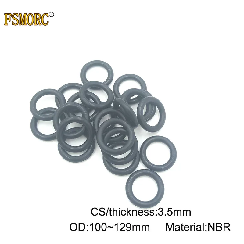 20 pcs CS 3.5mm OD10-70mm NBR Rubber O Ring O-Ring Oil Sealing Gasket Sealing 