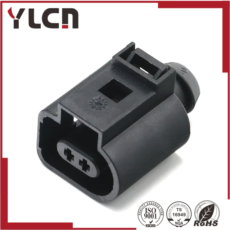 

Free Shipping 2pin automotive VW 1.5series electrical horn plug connector for audi 1J0973702 1J0 973 702