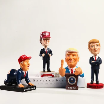 

American Rural Style Cartoon Resin Donald John Trump Figurines model doll furnishing articles