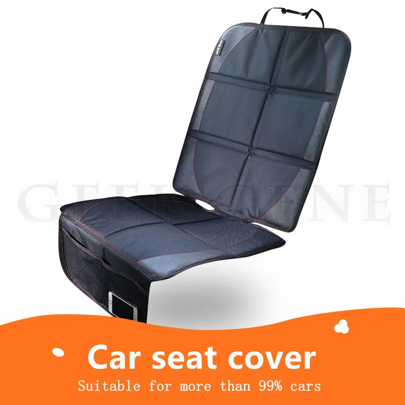 Top Car Seat Black Leather Protector Baby Auto Seat Protector Mat