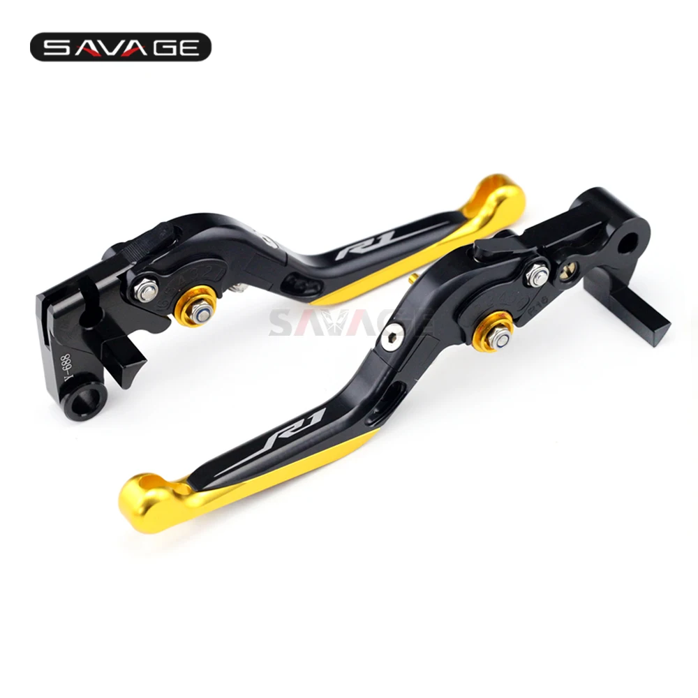 

Brake Clutch Lever For YAMAHA YZFR1 YZF-R1/R1M/R1S 2015 2016 2017 Gold Motorcycle Adjustable Folding Extendable Logo R1