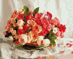 

Sale Canvas Painting Wall Art Oil Painting Framed Picture Of Flower Diy Canvas Home Decor For Living Room G389