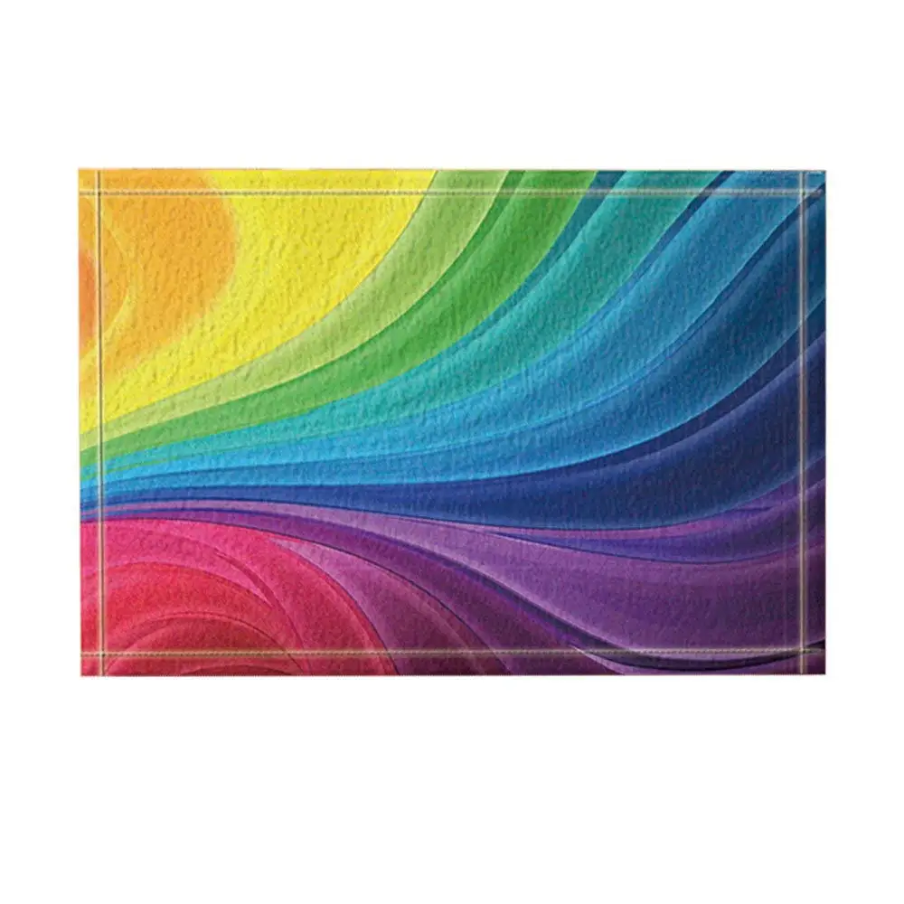 Абстрактный домашний декор цветной Вращающийся ленточный коврик для ванной нескользящий коврик для пола EntrywaysDoor коврик детский купальный коврик