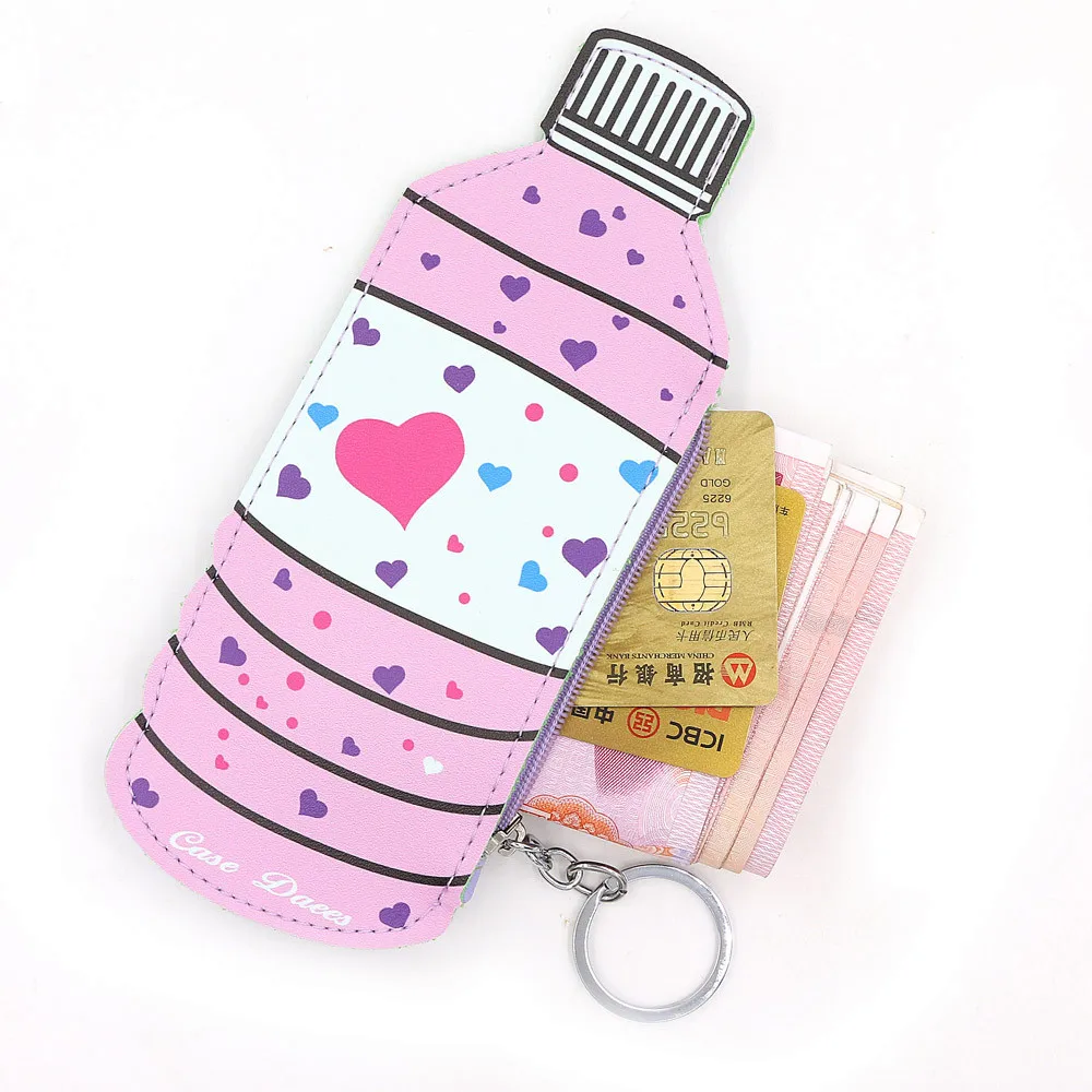 Женские кошельки с рисунком из мультфильма милые сумочки мороженым кожаный