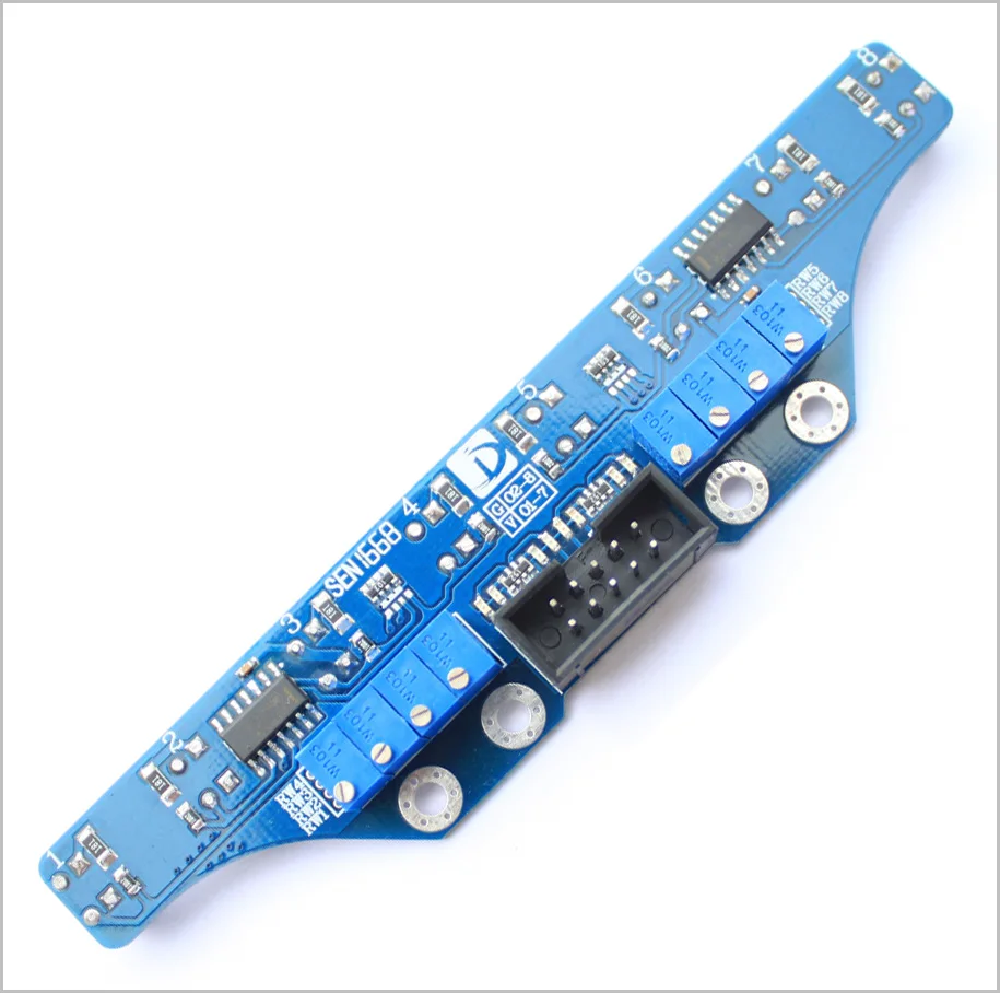 

Free shipping Intelligent vehicle routing 8 way gray sensor line sensor digital output [SEN1668-D]