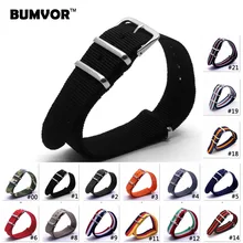 1pcs Nato Strap 22mm Nylon Watch Band Waterproof Watch Strap On For Hours men watchbands