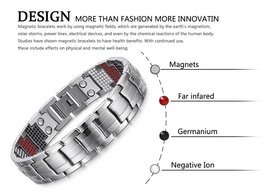 silver Titanium Bracelets (6)