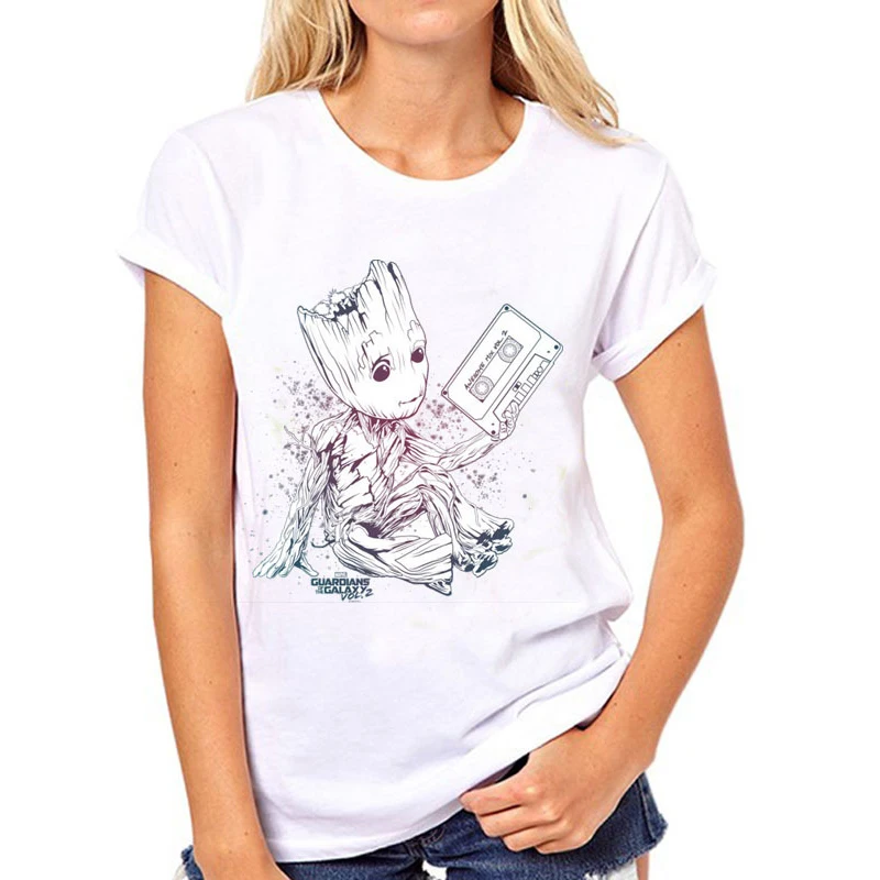 Newest Fashion Coll Women Harajuku Shirt Guardians Of The Galaxy