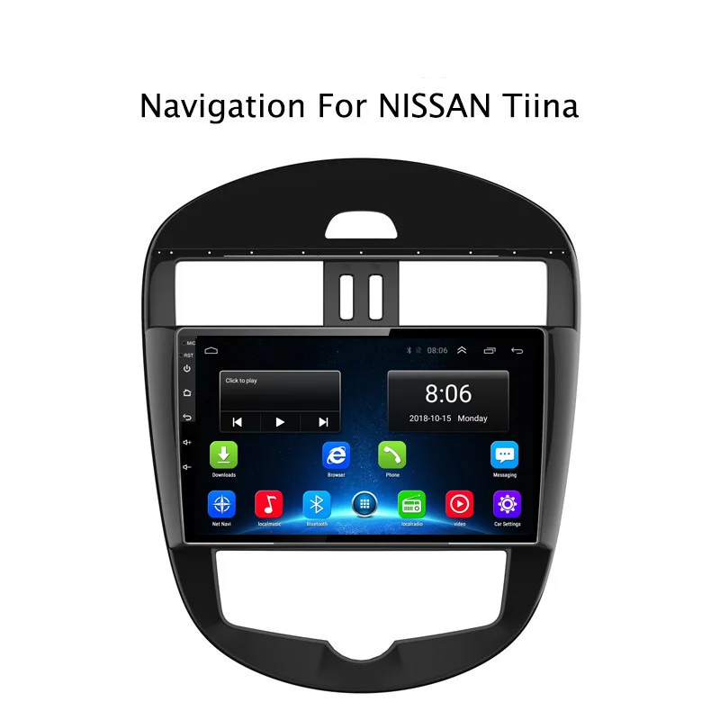 Discount 10.1" 2G RAM 32G ROM Car DVD GPS Navigation For Nissan Tiida 2011-2015 with Radio Head Unit,support 4G LTE 1