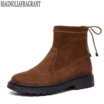 

British style autumn winter women boots high quality women shoes chic short boot fashion Ankle boots keep warm flat boots mm161