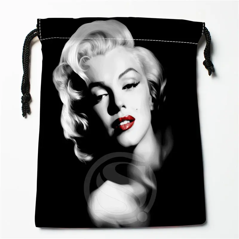 J w8 New Marilyn Monroe 3 Custom Printed receive Bag Compression Type drawstring bags size 18X22cm