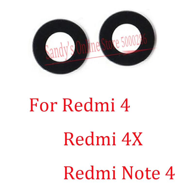 

1 Pcs/Lot Good Quality Rear Back Camera Lens Glass For Xiaomi Redmi 4 Note 4 Redmi 4X Main Camera Glass Lens Cover With Sticker