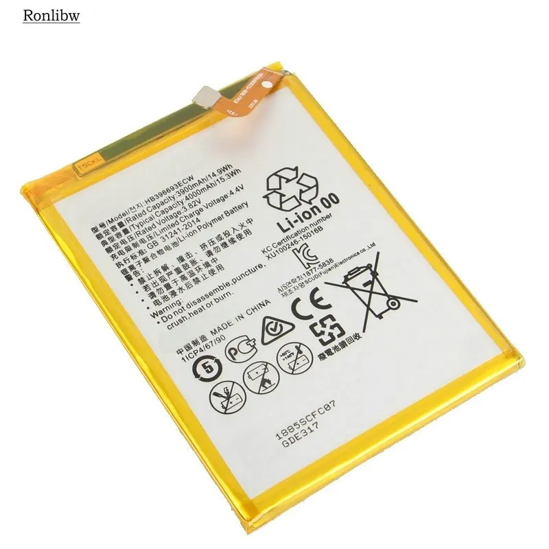 Ronlibw HB396693ECW 3900mAh 14.9Wh запасная батарея для Huawei Mate8 Mate 8 NXT-AL10 NXT-TL00 NXT-CL00 | Мобильные