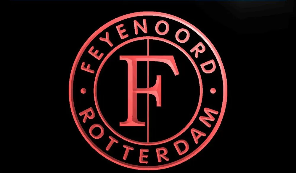

LS432-feyenoord-rotterdam-Beer-Bar-Pub-Club-Logo Decor Free Shipping Dropshipping Wholesale 8 colors to choose