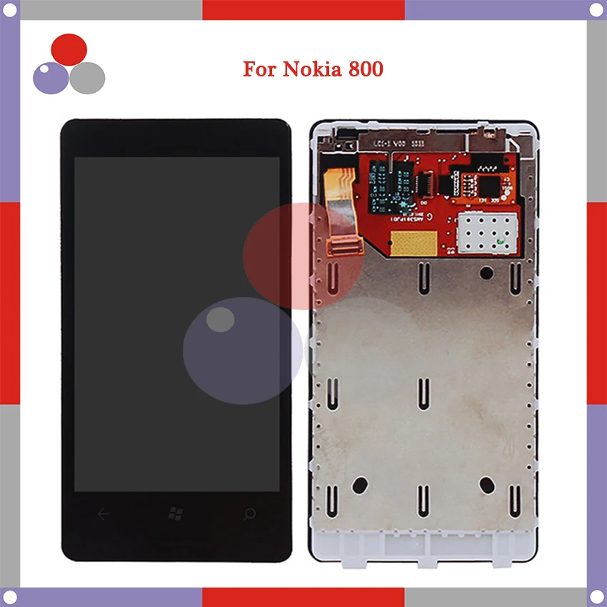 

4.3'' For Nokia Lumia 800 N800 LCD Display Touch Screen Digitizer Assembly Replacement Parts With frame