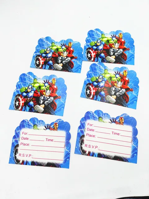 avengers party invitations