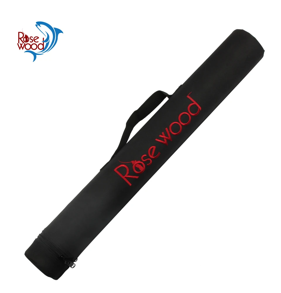 High Quality RoseWood 59cm Canvas Fishing Bag Outdoor Fly Rod Tube Case Travel Canvas Fishing Tube Carry Pouch  (1)