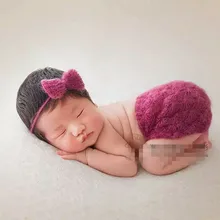 Детская юбка ручной вязки мохер одежда и головные уборы комплект подарок для малышей новорожденных из мягкого новорожденных реквизит
