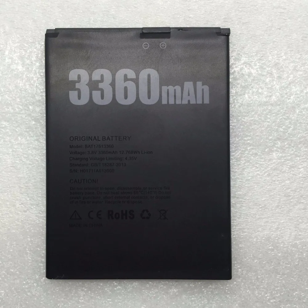 Аккумулятор для мобильного телефона DOOGEE BAT17613360 батарея X30 3360 мАч долгое время