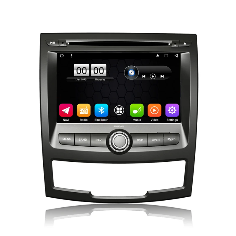 

OTOJETA autoradio 2GB ram+32GB rom Android 6.0.1 car dvd player fit for ssangyong Korando 2012 car stereo radio gps BT headunits