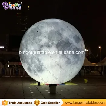 

Exhibition display type 20 feet big inflatable moon ball decorative 6m inflatable moon with LED lighting toys