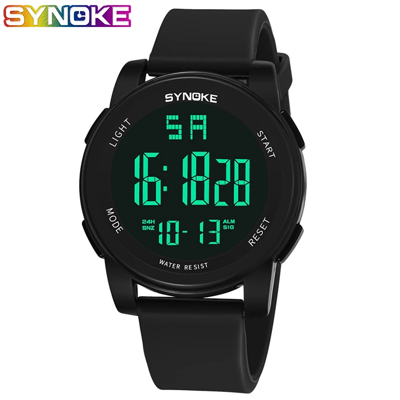 

SYNOKE Watches Men Wrist Relogio Masculino Men Watches Military LED Shock Resistant Waterproof Digital Watches Sports