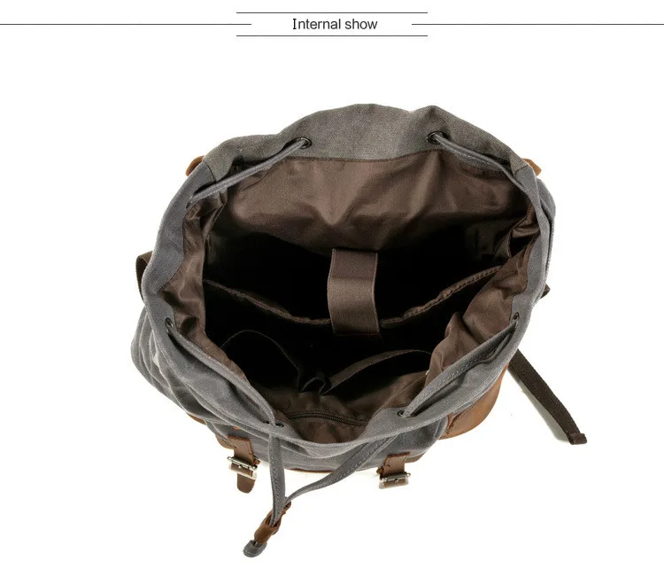 M264 винтажный кожаный рюкзак с масляным воском, Большой Вместительный рюкзак для подростков, водонепроницаемый рюкзак для путешествий, рюкзак для ноутбуков, школьная сумка