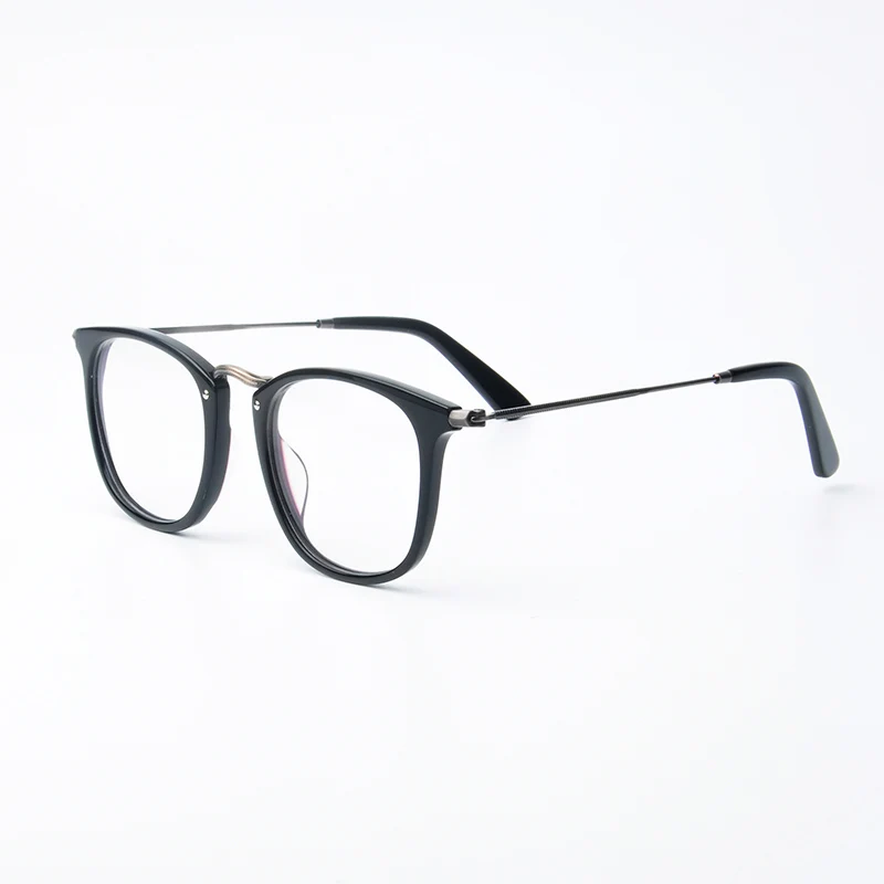 Новые мужские очки в стиле ретро, деревянные ацетатные оправы, квадратные очки, однотонные женские очки для близорукости, очки с защитой от синего света, прозрачные очки
