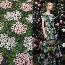 1 ярд Зеленый завод цветы 3D вышитые кружева ткань высокого качества кружева сетка ткань шитье на платье одежда костюмы ремесло