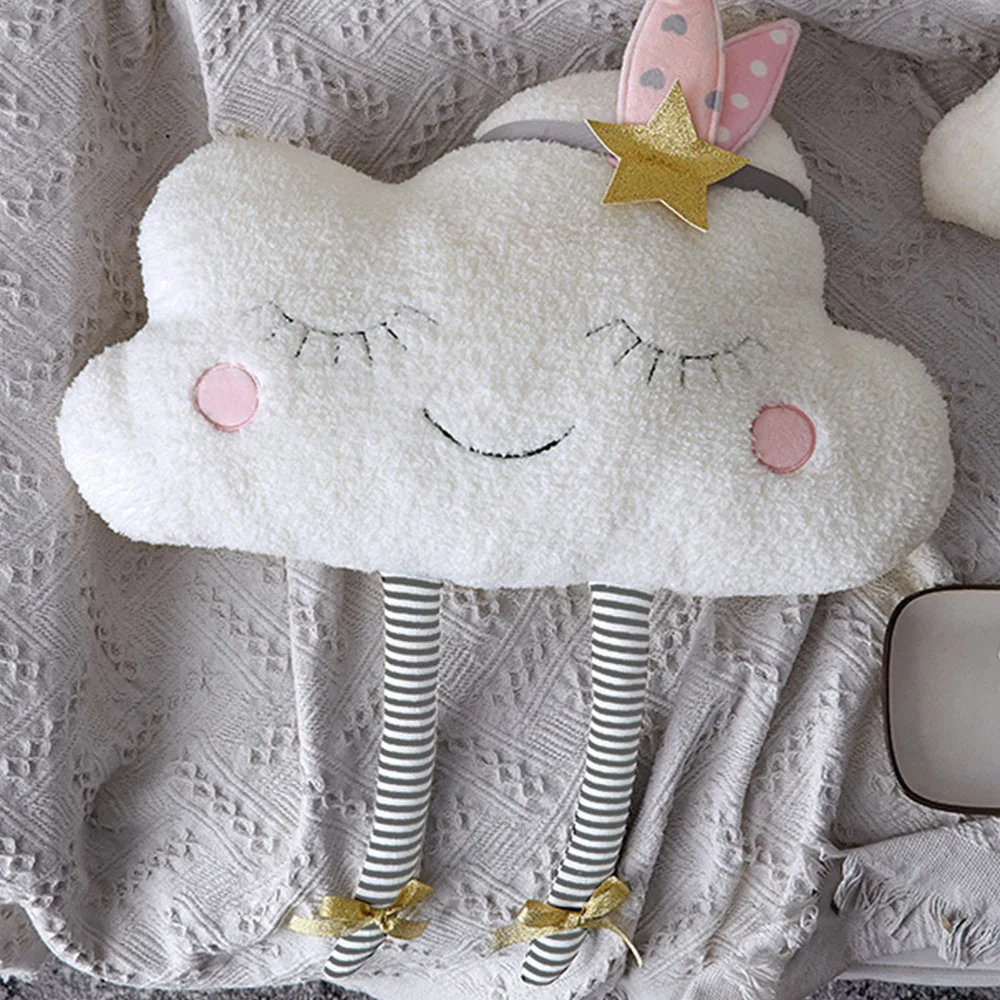  Cloud Plush Toy Decorative Cushion for Sofa Bed Stuffed Dolls Pillow Kids Children Christmas Gift B