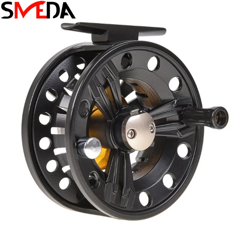 

Fly Fishing Reels Carretilha De Pesca CNC Large Arbor Baitcasting Wheel Raft Wheels 2+1BB 1:1 4/150 For Trout Fishing Tools