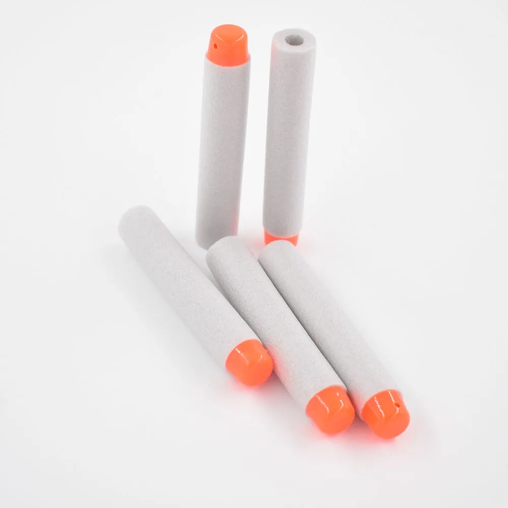 100PcsLot Soft Hollow Hole Head Foam Refill Darts Whistle Sucker Head Bullet Fit for Nerf Gun Soft Bullet Gun (11)