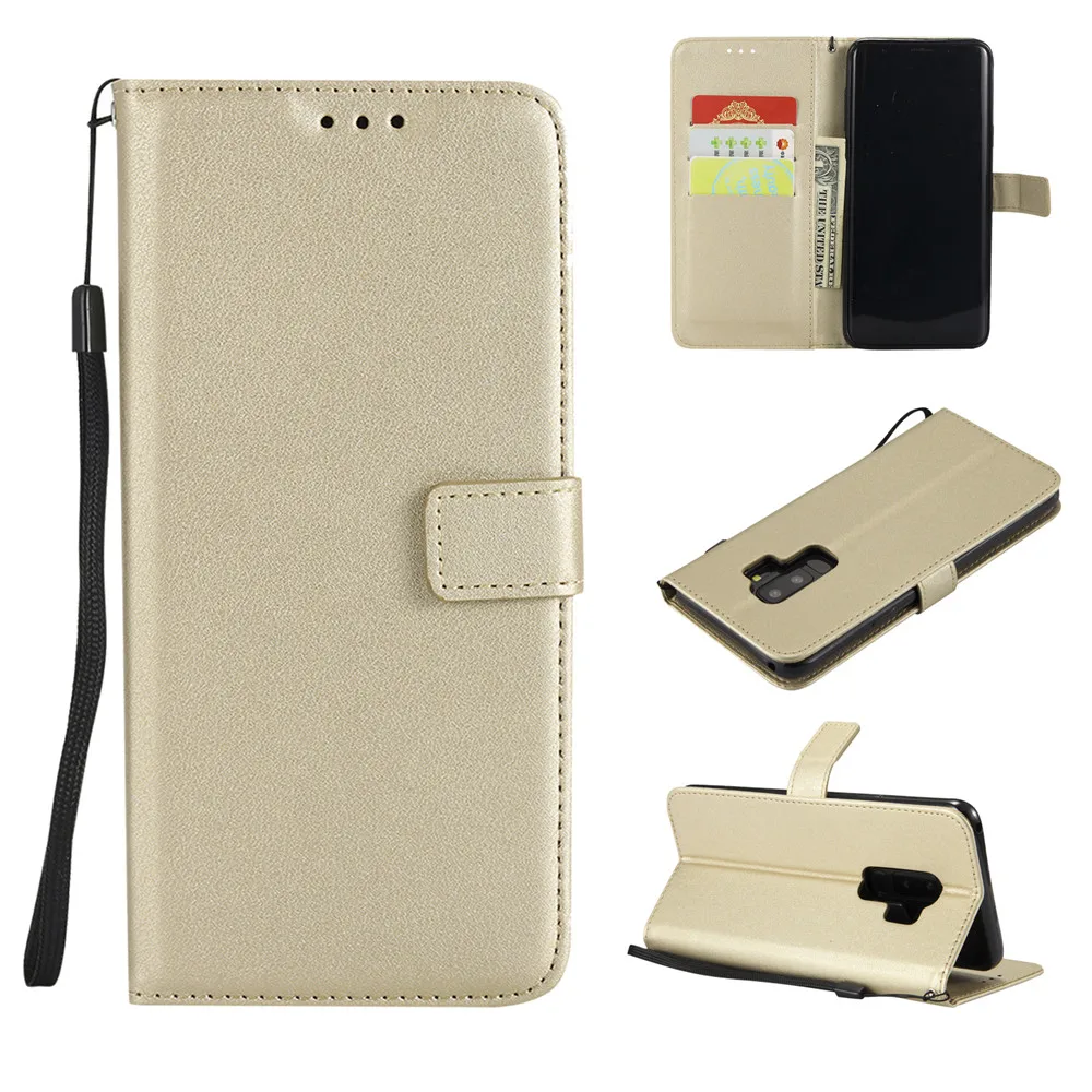 For Samsung Galaxy S9 Plus S5 Mini S6 S7 Edge S8 Plus Case cover Luxury Leather Flip wallet Case For Samsung S5 S6 S7 S8 S9 case9