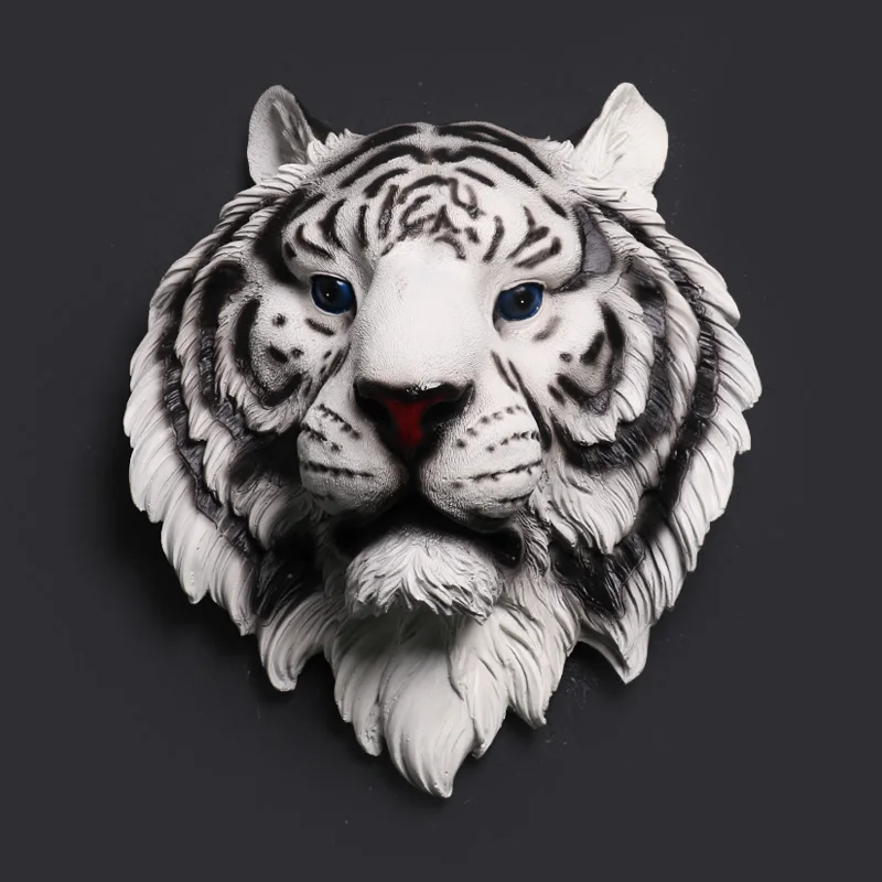 Tiger Head Wall decoration Hanging Wall Animal Head Resin Pendant Resin