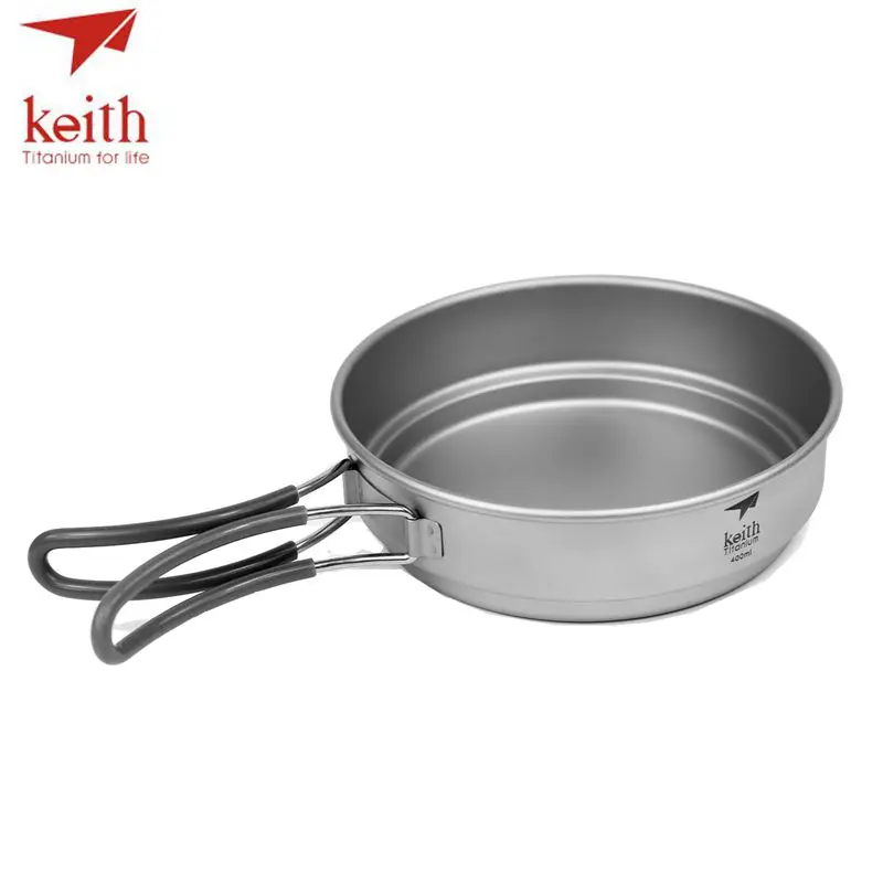 Keith 2 In1 titanio 400 ml Pan 1.2L conjunto olla mango plegable Cook Set ultraligero Camping Picnic utensilios de cocina utensilio ti6013 Keith 2 In1 titanio 400 ml Pan 1.2L conjunto olla mango plegable Cook Set ultraligero Camping Picnic utensilios de cocina utensilio ti6013