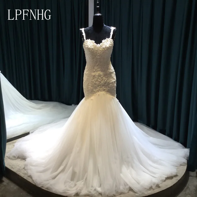 Vestido De Noiva кружева Свадебные платья Русалочки 2018 Милая рукавов спинки развертки