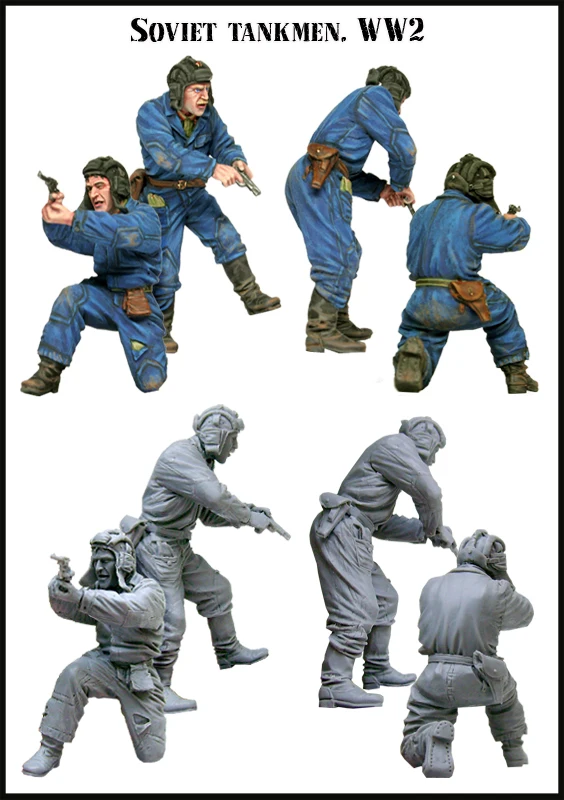 

1/48 Resin Figures Model Kit-C213 SOVIET. TANKMAN Unassembled unpainted
