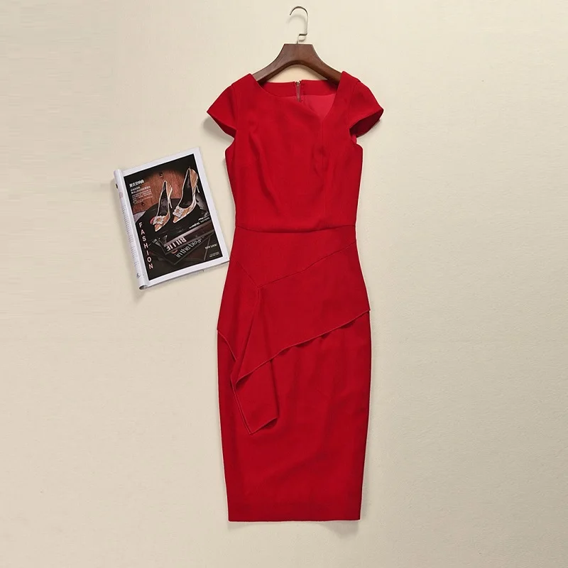 Manica O Aderente Fodero Della Lampo Donne Lady Corta Vestito collo Nuovo Ha Alta Del Il Di Posteriore Chiusura Delle Qualità Celebrità Ispirato Office zLMVpjqSUG